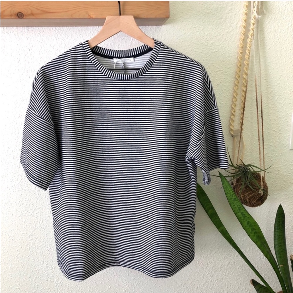 Zara stripe knit top